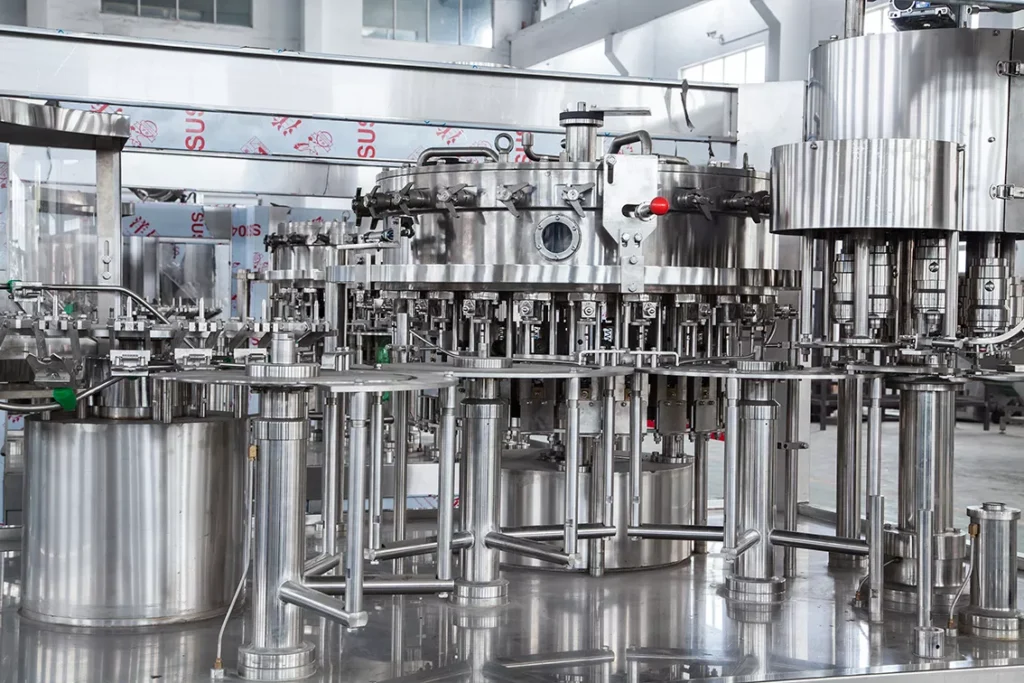 Bottling machine filling part