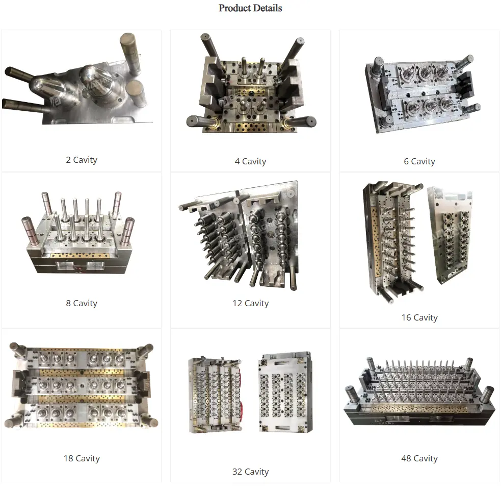 Plastic Preforms Making Bottle Preform Moulds Applicable For Injection Molding Machine
