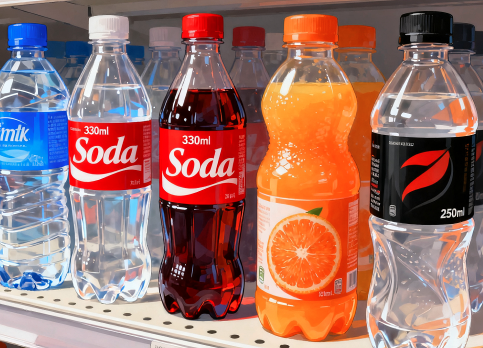 Beverage bottles stretch blow moulding machine