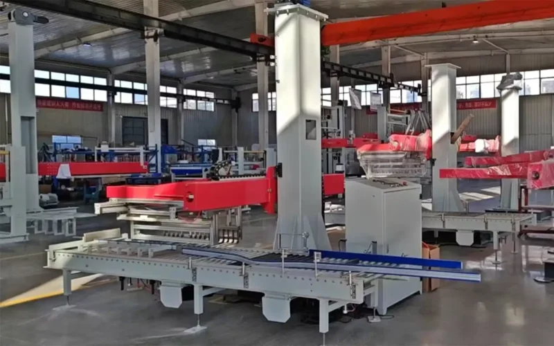 navan machine Design And Research Of Fully Automatic Double-Box Front And Back Stacking Machine