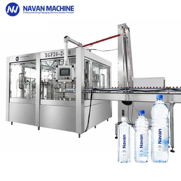navan machine XGF 24-24-8 Automatic Water Filling Machine | 3-in-1 PET Bottle Rinsing, Filling & Capping
