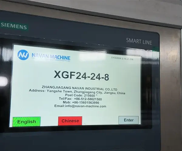 navan machine Intelligent PLC Touchscreen Control