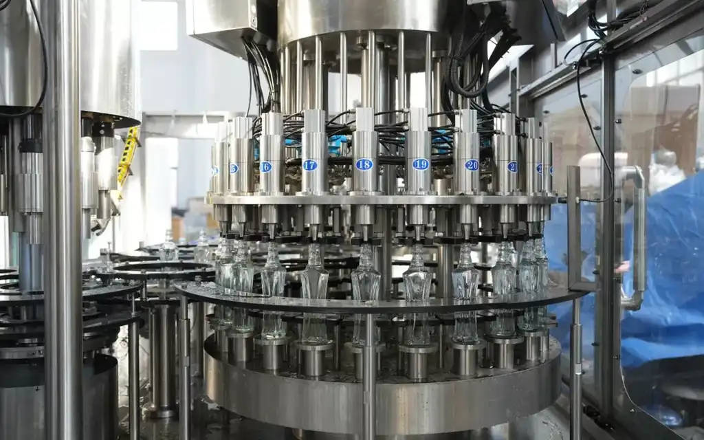 navan machine glass bottle filling machine